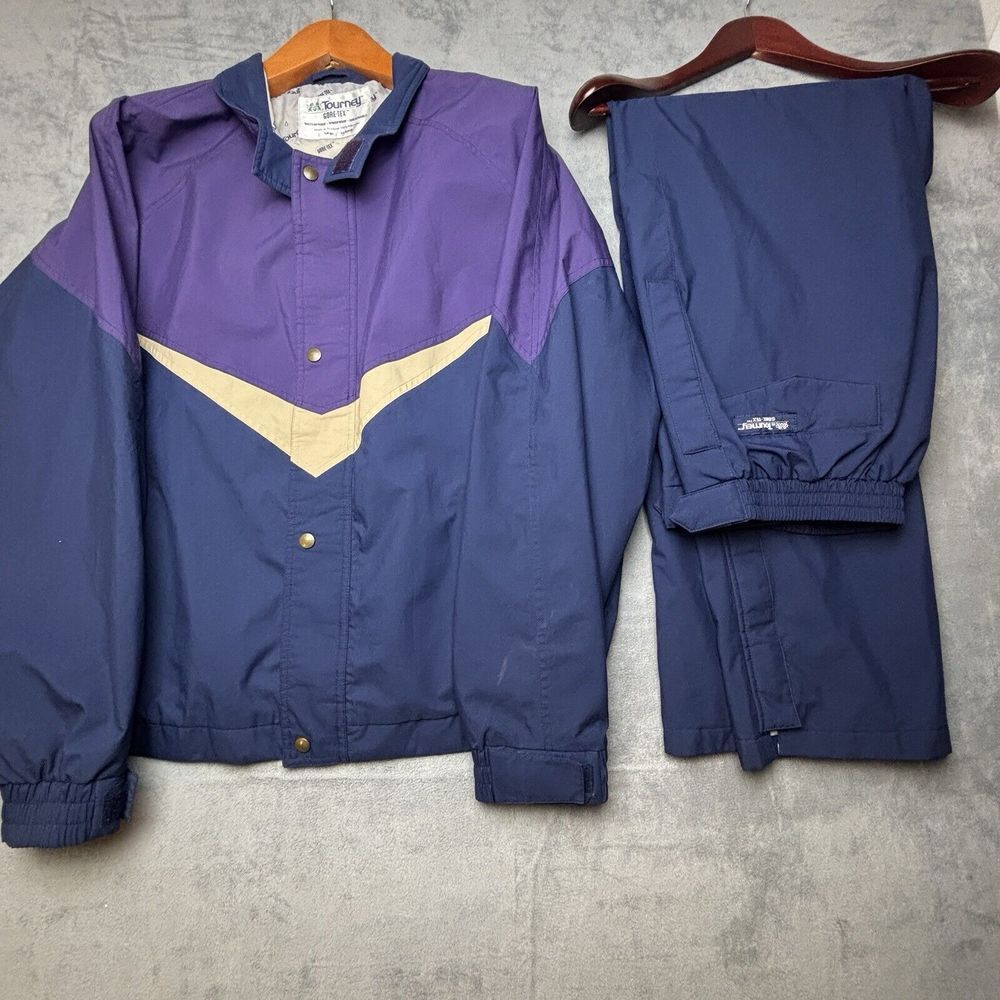 Vintage Tourney Gore-Tex Jacket & Matching Pants Set Mens‎ XL Golf ECU